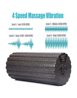 4 Speed Vibrating Exercise Foam Roller