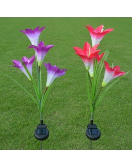 Solar Lily flower Lights (Pack of 2)