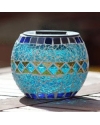 Mosaic Glass Solar Patio Light