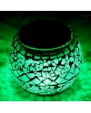 Mosaic Glass Solar Patio Light