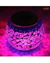 Mosaic Glass Solar Patio Light