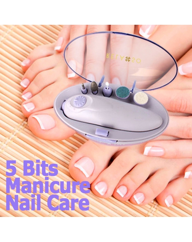 5 Bits Electric Nail Grooming Kit