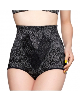 High Waist Lace Wire Light Shaping Knickers