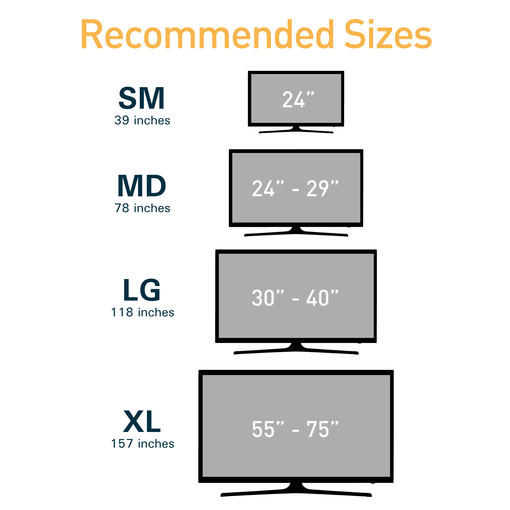 Size Chart of TV